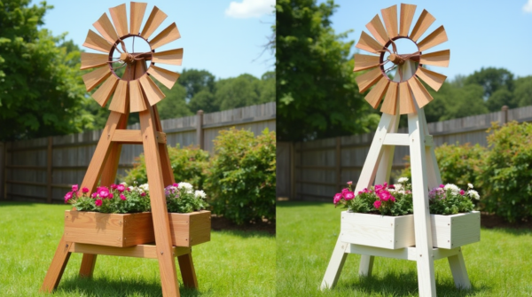 DIY Decorative Windmill Planter Plans - Image 2