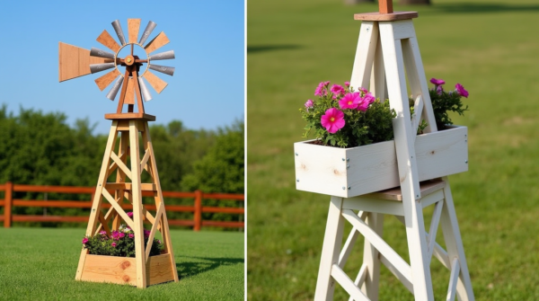 DIY Decorative Windmill Planter Plans - Image 3